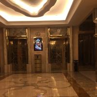 不銹鋼玫瑰金鏡面電梯門套裝飾