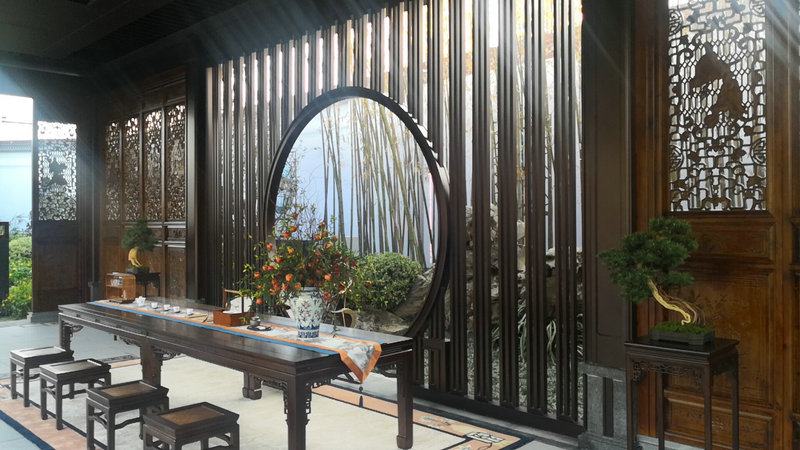 展示區(qū)造型屏風(fēng)